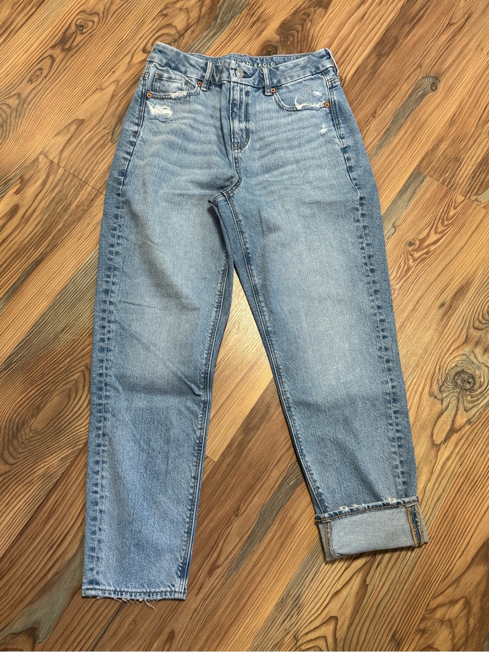American Eagle Outfitters Light Blue Straight Leg Jeans